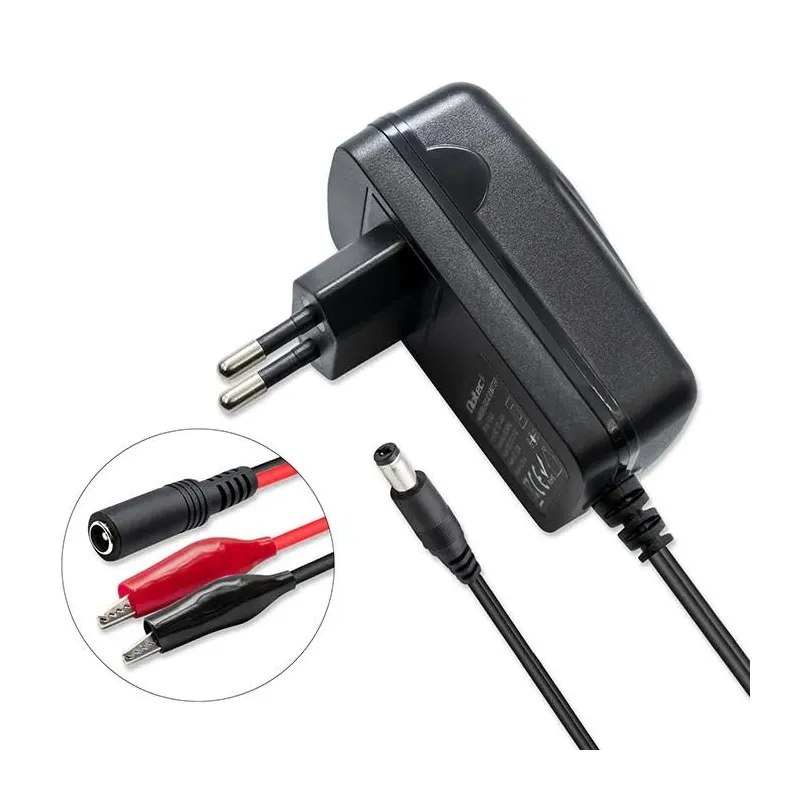 Ładowarka do akumulatora Qoltec AGM GEL STD 12V | 1A | Prostownik z