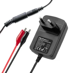 Ładowarka do akumulatora Qoltec AGM GEL STD 6V | 1A | Prostownik z