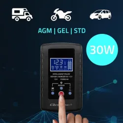 Ładowarka do akumulatora Qoltec AGM GEL STD 6V/12V | 2A | Prostownik z