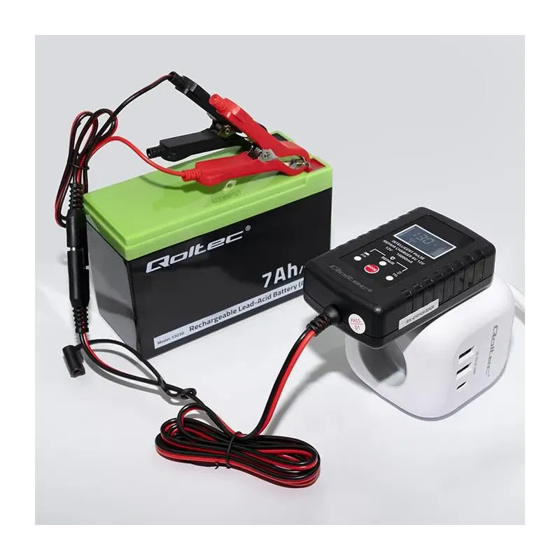 Ładowarka do akumulatora Qoltec AGM GEL STD 6V/12V | 2A | Prostownik z
