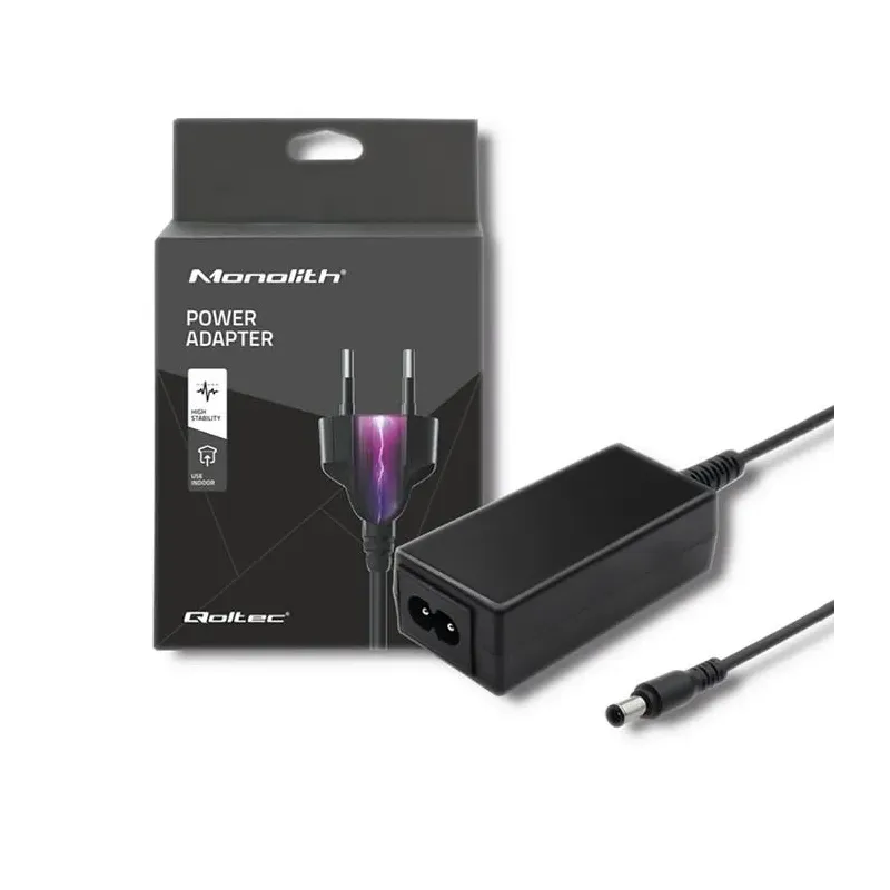 Zasilacz sieciowy Qoltec do monitora LG 40W | 19V | 2.1A | 6.5*4.4 | +kabel