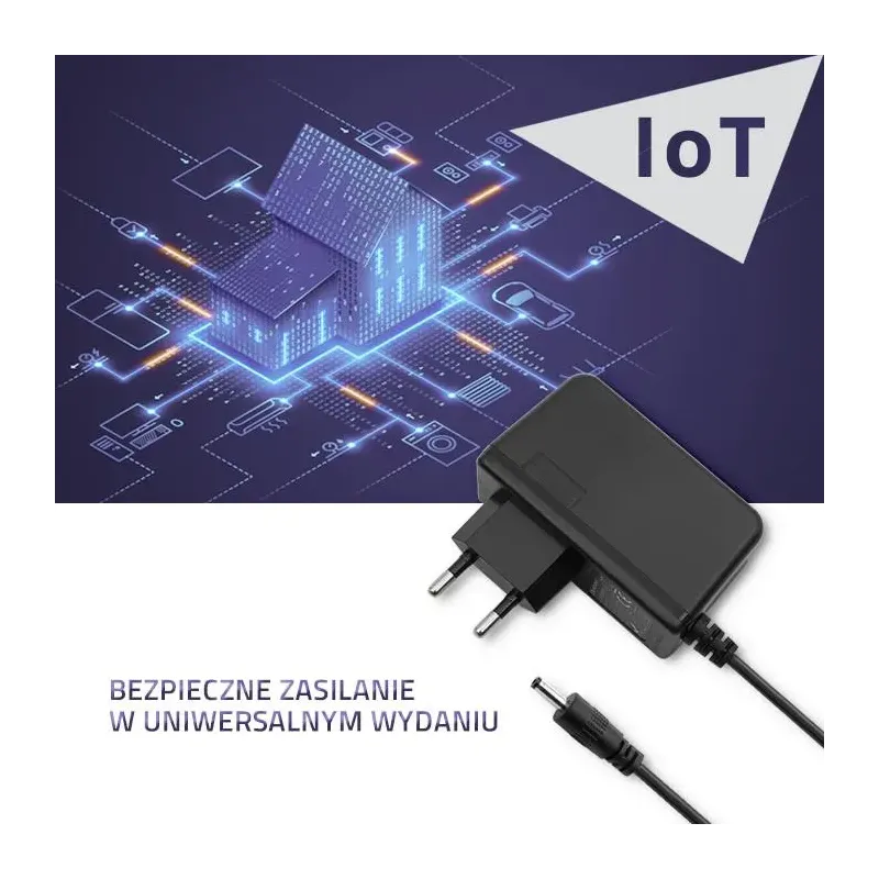 Zasilacz sieciowy Qoltec wtyczkowy 10W | 5V | 2A | 5.5*2.1