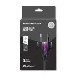 Zasilacz sieciowy Qoltec desktopowy 60W | 12V | 5A | 5.5*2.1 | + kabel