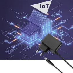 Zasilacz sieciowy Qoltec wtyczkowy 6W | 6V | 1A | 5.5*2.1