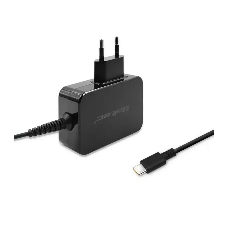 Ładowarka sieciowa Qoltec 65W | 5-20V | 3-3.25A | USB typ C | PD | Czarna