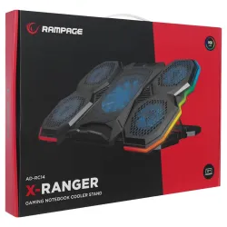 Podstawka chłodząca Rampage AD-RC14 X-RANGER pod laptop 9-17" RGB