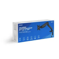 Uchwyt biurkowy na monitor SAVIO UM-01, 17’’ – 32’’, 2 – 9 kg
