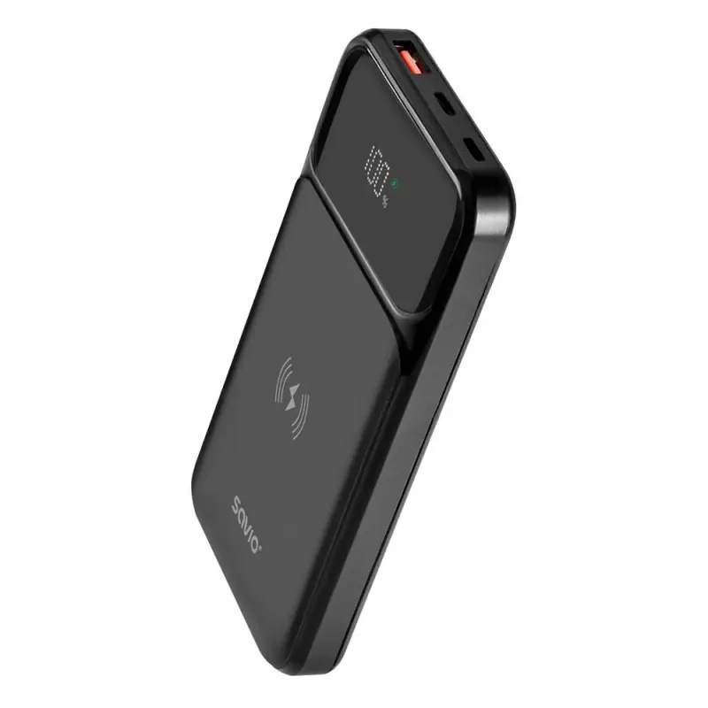 Powerbank SAVIO BA-09 10000mAh Ładowanie indukcyjne