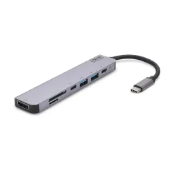 Hub USB 3.1 SAVIO AK-54 USB-C - 4 x USB-A szary