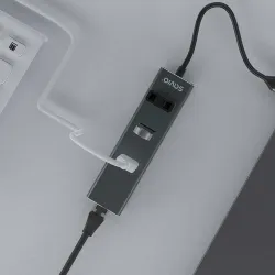 HUB USB-C 3.1 SAVIO AK-57 z adapterem RJ-45 3-portowy
