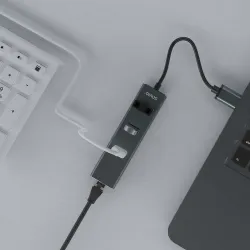 HUB USB-A 3.1 SAVIO AK-58 z adapterem RJ-45 3-portowy