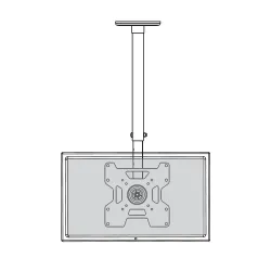 Uchwyt sufitowy LCD/LED Techly 23"-37" 45kg regulowany, czarny