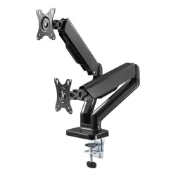 Uchwyt biurkowy 2xLCD/LED Techly 17"-32" 2x(2-9kg) Amortyzator gazowy