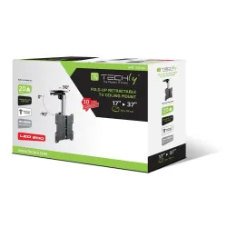 Uchwyt sufitowy Techly 17"-37", 20kg składany