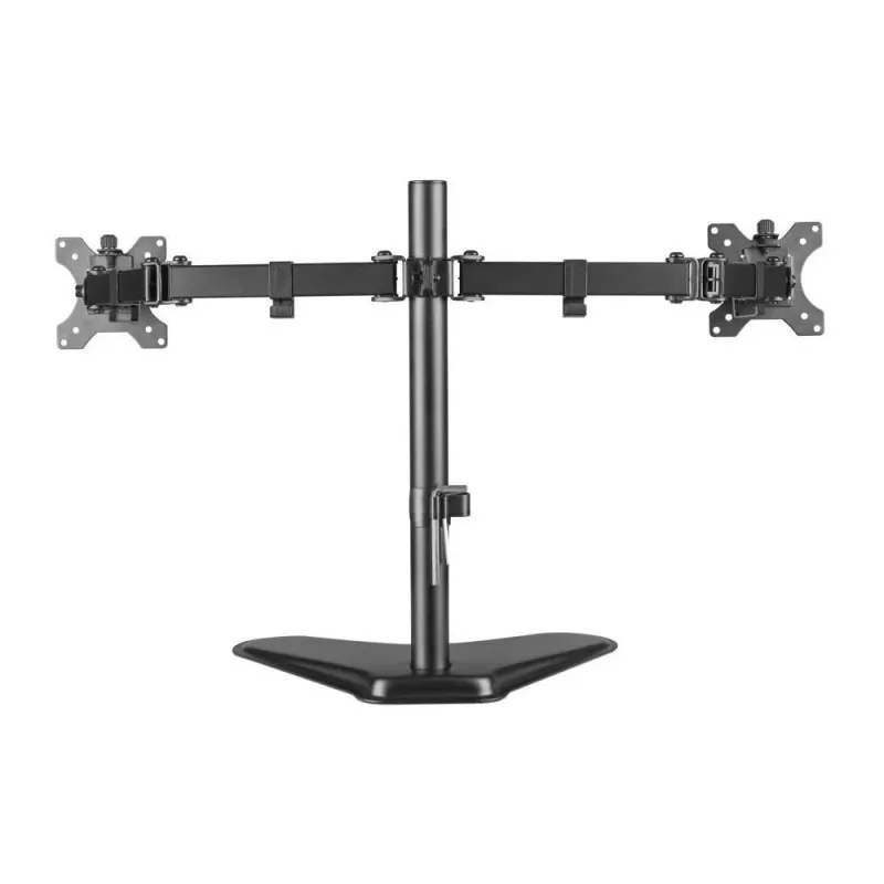 Uchwyt biurkowy Techly na 2 monitory 13"-32" 2x8kg regulowany