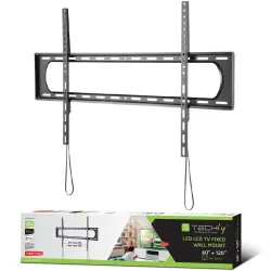 Uchwyt ścienny Techly do TV 60-120" LED/LCD 120kg slim | PartsPC.pl