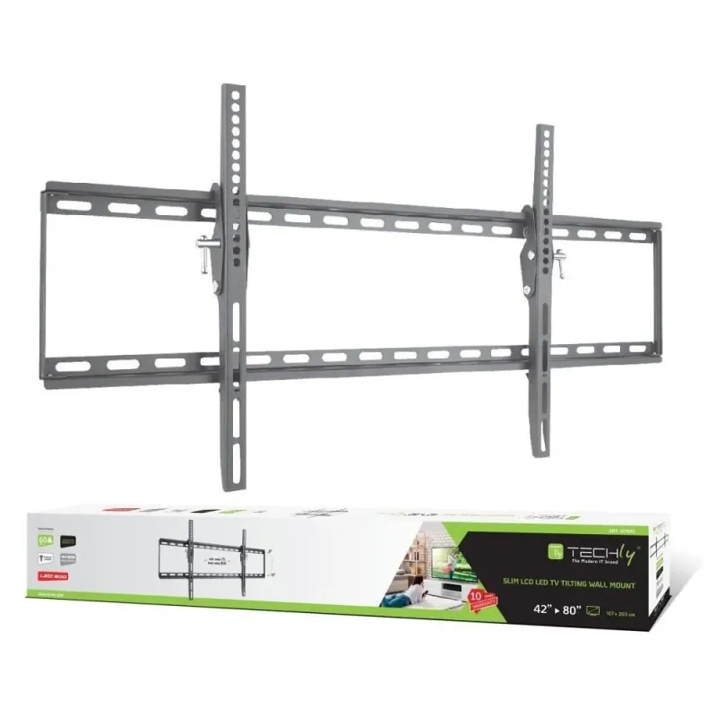 Uchwyt ścienny LCD/LED Techly 42"-80", 60 kg slim