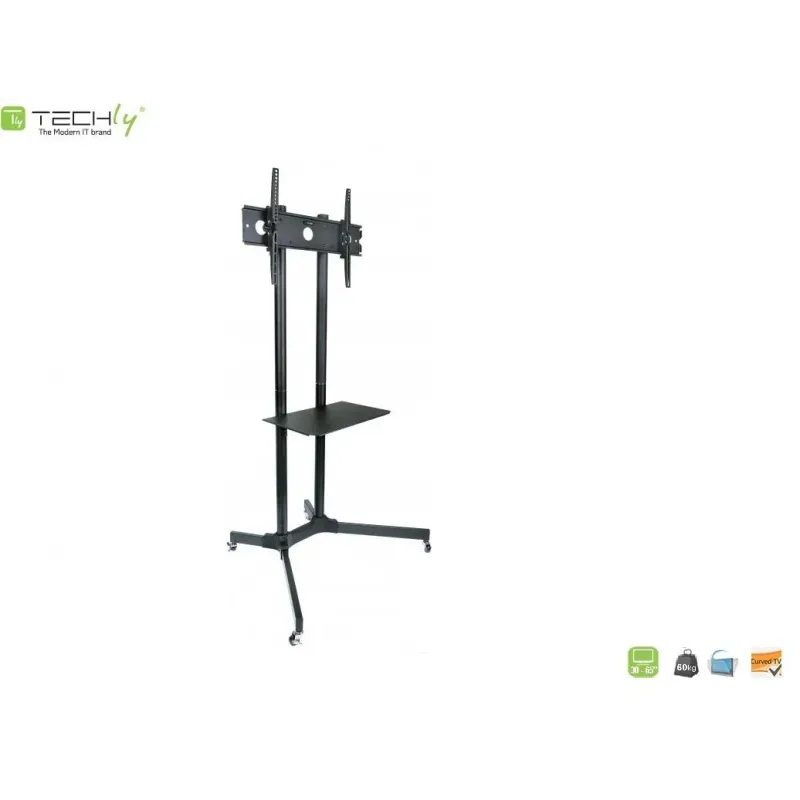 Stojak mobilny Techly 30"-65", 60kg regulowany