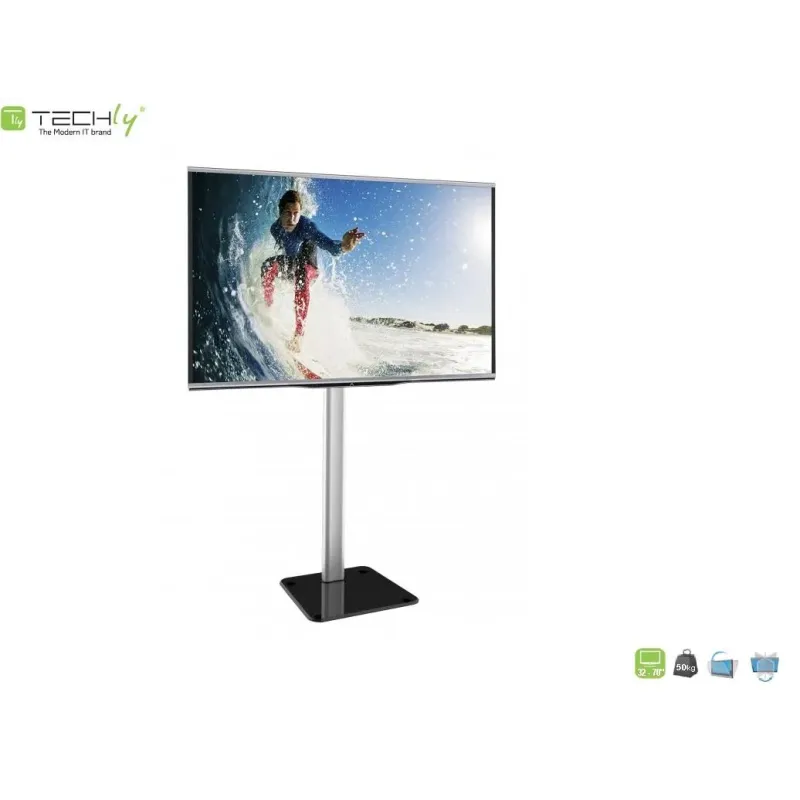 Stojak podłogowy Techly 32"-70", 50kg regulowany