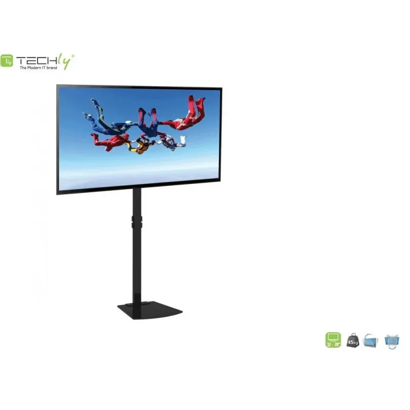 Stojak podłogowy Techly 32"-70", 45kg regulowany