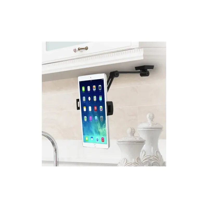 Ramię ścienne do tabletu Techly 4,7-12,9" regulowane, czarne