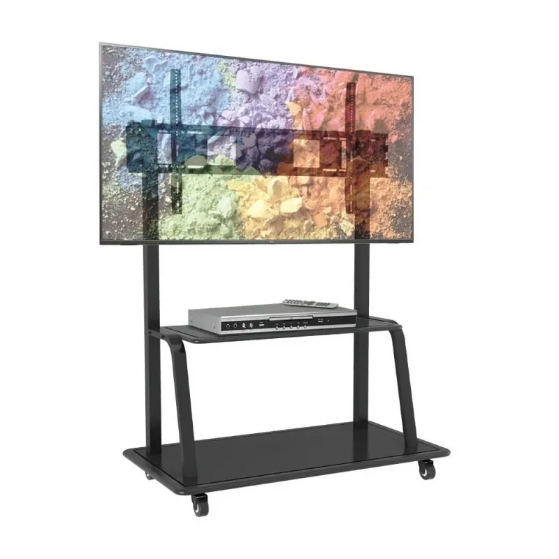 Stojak mobilny Techly 55"-100", 150kg z półką | PartsPC.pl