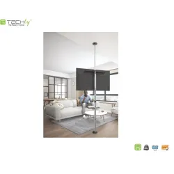 Stojak podłogowo-sufitowy Techly 37"-70", 30kg