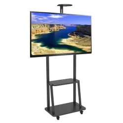 Stojak mobilny Techly 32"-70", 60kg, z półką