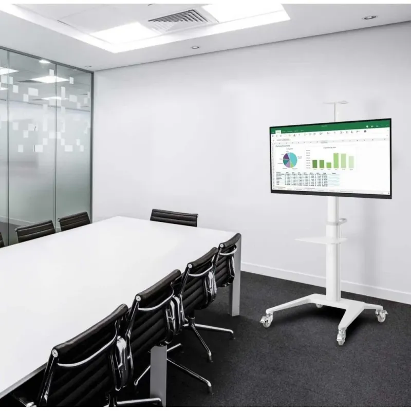 Stojak mobilny Techly 37''-70'', 70kg 2 półki