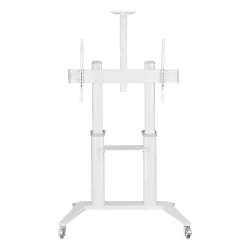 Stojak mobilny Techly 70"-120", 140kg z półką, biały