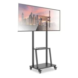 Stojak mobilny Techly 32''-70'', 70 kg, półka AV, PIVOT