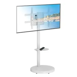 Stojak mobilny Techly TV 37-86" do 50kg regulowany półka uchwyt AV