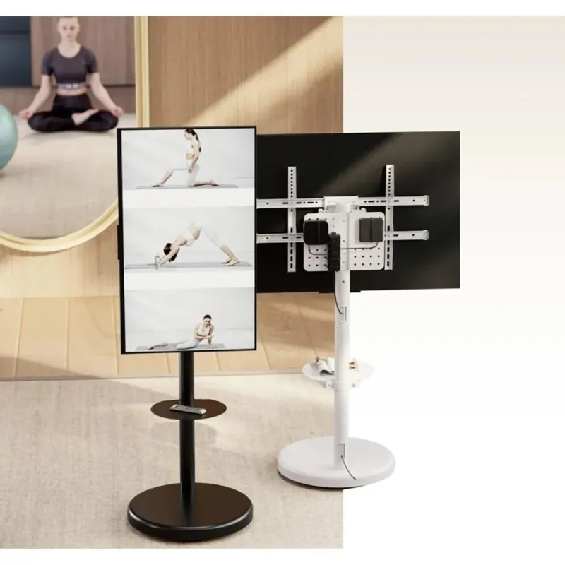 Stojak mobilny Techly TV 37-86" do 50kg regulowany półka uchwyt AV