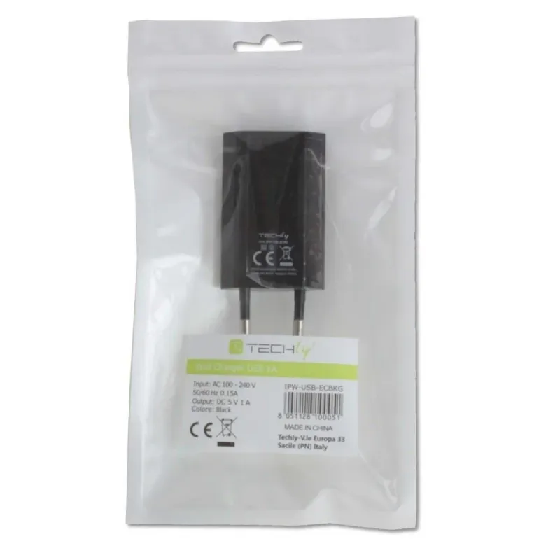 Ładowarka sieciowa Techly USB 5V 1A czarna