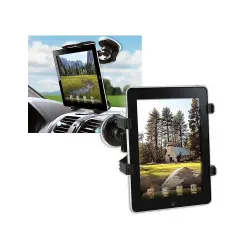 Uchwyt samochodowy Techly do tabletu/iPad 7"-10,1", na szybę, czarny