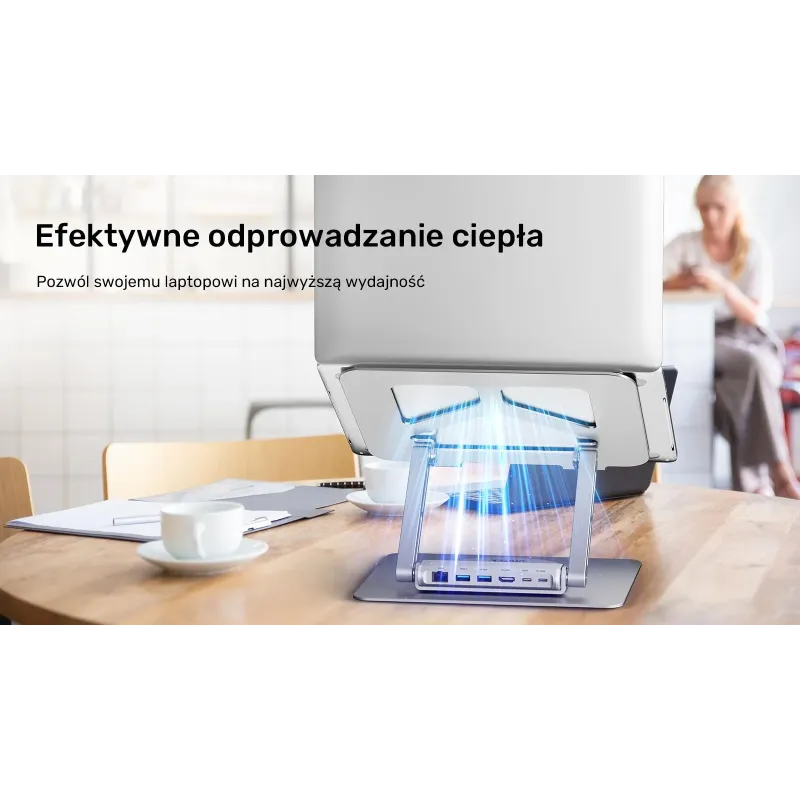 Podstawka pod laptop UNITEK D1109A HUB USB-C, HDMI, 4K, PD 1… | PartsPC.pl