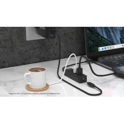 HUB USB-C Unitek H1117B 4xUSB-A 3.1, aktywny, 10W