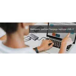 Hub USB-C Unitek D1019B 3.1 8w1, Power Delivery 100W | PartsPC.pl