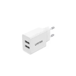 Ładowarka Sieciowa Unitek P1113A-EU 2xUSB-A 12W, biała | PartsPC.pl