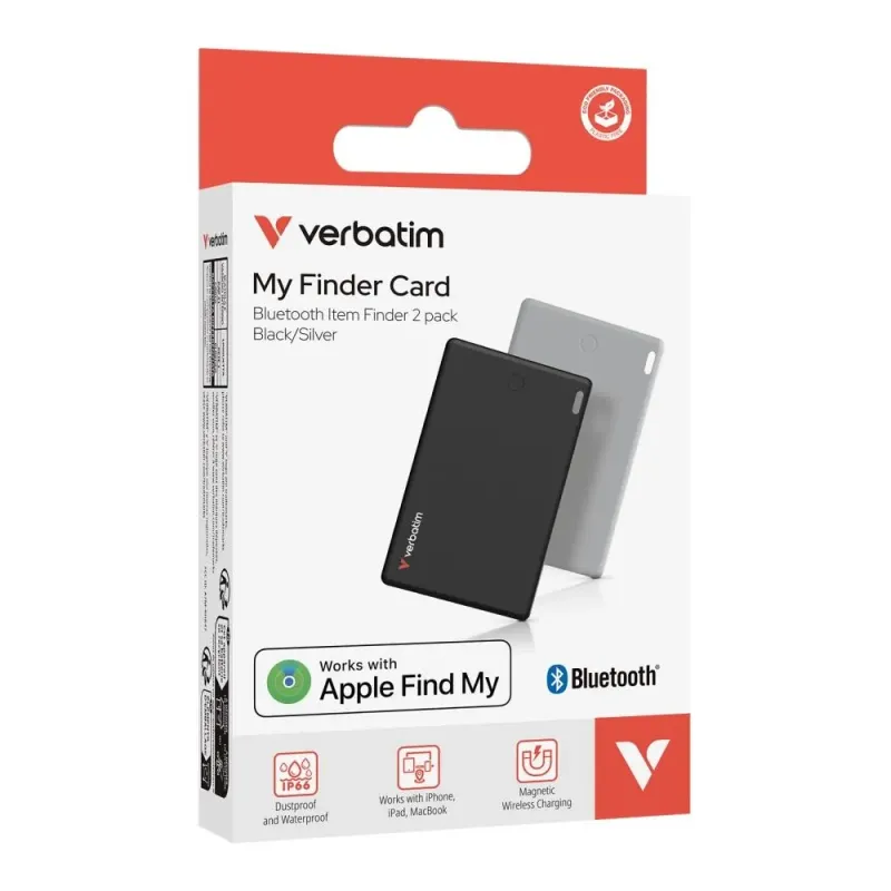 Lokalizator Verbatim My Finder Card MYFCR-02BS Bluetooth NFC do Apple