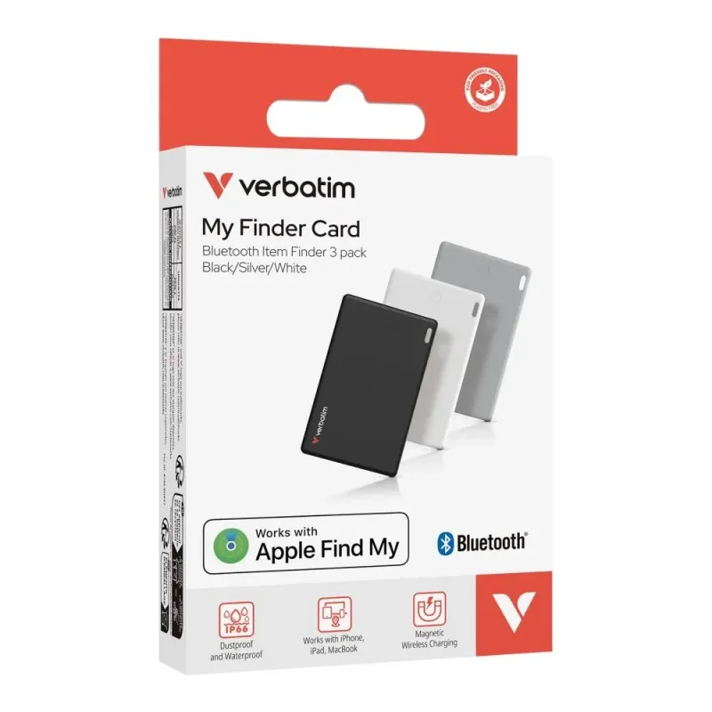 Lokalizator Verbatim My Finder Card MYFCR-03BSW Bluetooth NFC do Apple