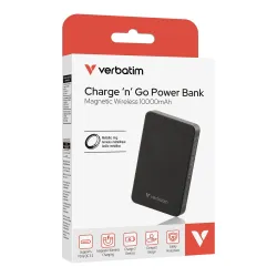 Powerbank Verbatim Charge 'n' Go Essentials Magnetic Wireless 10000mAh
