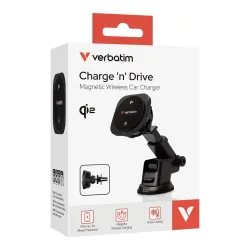 Ładowarka samochodowa magnetyczna bezprzewodowa Charge 'n' Drive Verbatim
