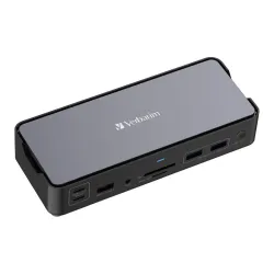 Stacja dokująca Verbatim USB-C Pro CDS-15 2xHDMI DP RJ-45 4xUSB 4xUSB-C SD