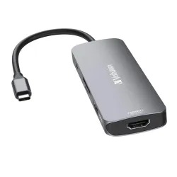 Hub USB Verbatim Multi Port CMH-08: 1x USB-C PD, 3xUSB-A 3.0, 2xHDMI,