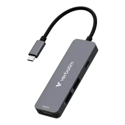 Hub USB Verbatim Multi Port Essentials USB-C PD, USB-A 3.0, USB-A 2.0, HDMI