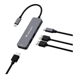 Hub USB Verbatim Multi Port Essentials USB-C PD, USB-A 3.0, USB-A 2.0, HDMI