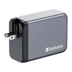 Ładowarka sieciowa Verbatim GaN GNC-240 3xUSB-C PD (140W+100W+65W) 1xUSB-A