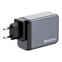 Ładowarka sieciowa Verbatim GaN GNC-200 3xUSB-C PD (2x100W+65W) 1xUSB-A QC