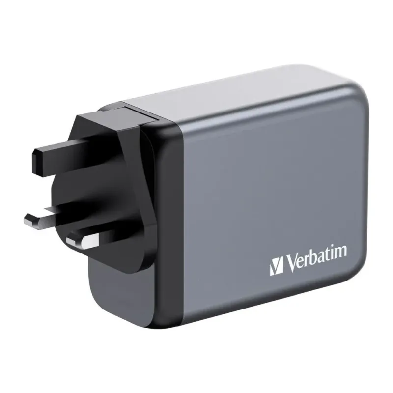 Ładowarka sieciowa Verbatim GaN GNC-200 3xUSB-C PD (2x100W+65W) 1xUSB-A QC